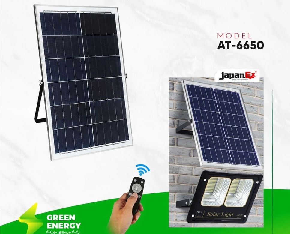 Masterplus At-6650 50W Güneş Enerjili Projektör 12 Saat Şarj Süresi  Solar Aydınlatma