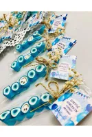 Mavi Nazar Temalı Doğum Günü, Babyshower, Düğün, Sünnet, Mevlüt, Yaş Günü Şekeri 100 Adet