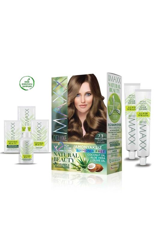 MAXX DELUXE RT-RYL-ARMAXX73 Natural Beauty Amonyaksız Saç Boyası 7.3 Fındık Kabuğu