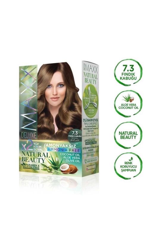 MAXX DELUXE RT-RYL-ARMAXX73 Natural Beauty Amonyaksız Saç Boyası 7.3 Fındık Kabuğu