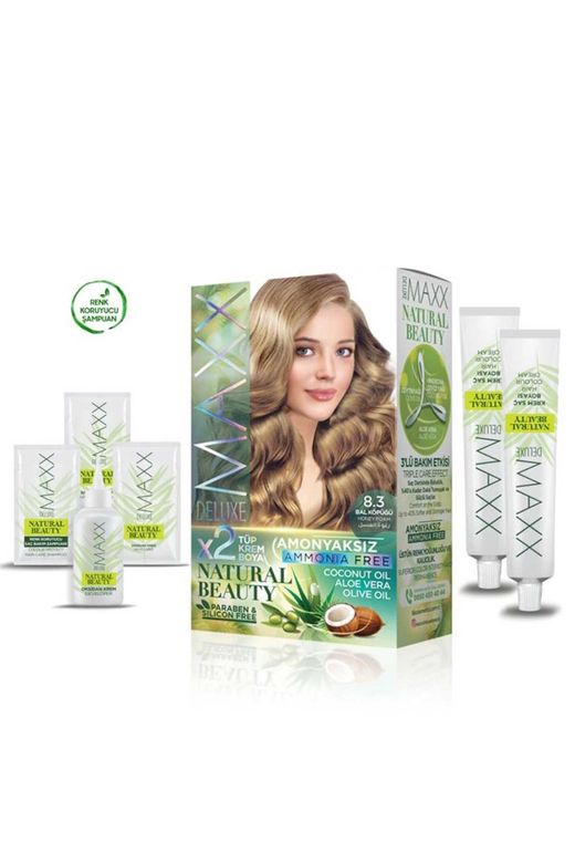 MAXX DELUXE RT-RYL-ARMAXX83 Natural Beauty Amonyaksız Saç Boyası 8.3 Bal Köpüğü