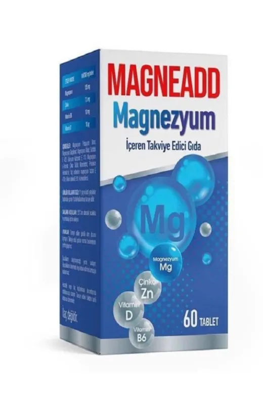 mediwiz Ledapharma Magneadd 60 Tablet 4 Çeşit Magnezyum Kaynağı