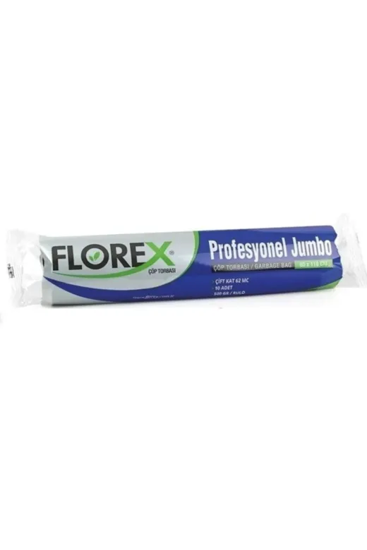 MEDMEDIKAL 908201120201488 Florex Profesyonel Jumbo Boy Çöp Torbası Siyah 80 X 110 Cm