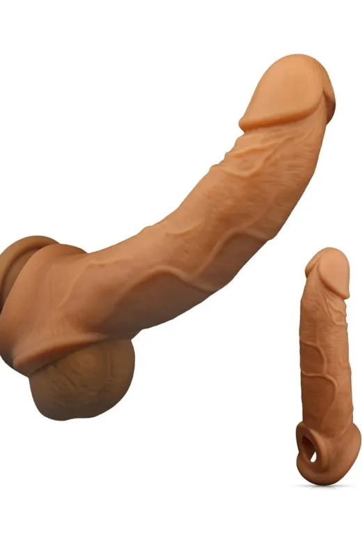 megaw fant12640 Silikon Damarlı Penis Kılıfı