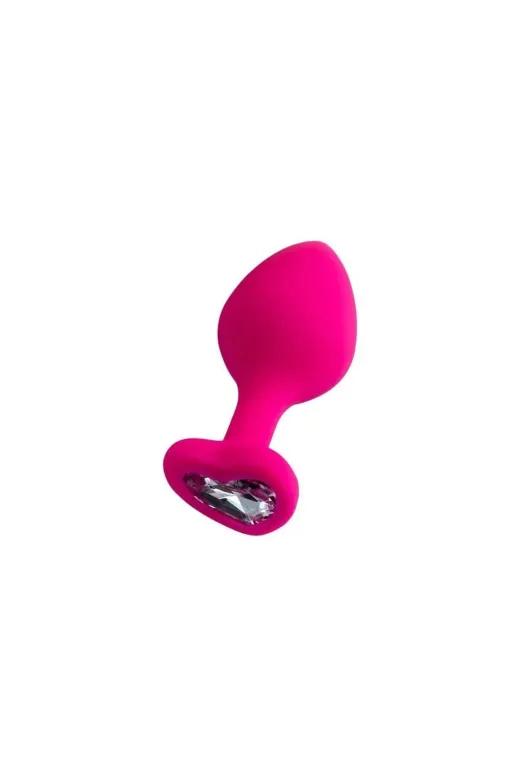 megaw MW-8CMSLKN Heart Anal Plug Silikon Pembe 8 Cm