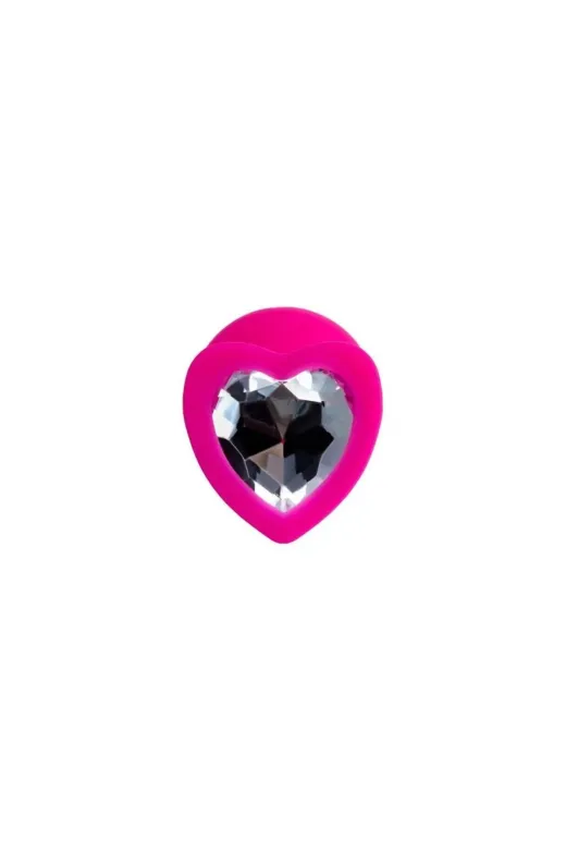 megaw MW-8CMSLKN Heart Anal Plug Silikon Pembe 8 Cm