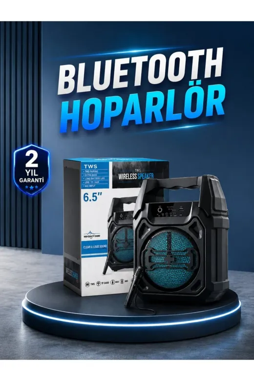 MEKs 15W Güçlü Ses Çıkışlı Bluetooth Hoparlör Fm Radyo Ve Mikrofon Destekli - Hep-7610-9242
