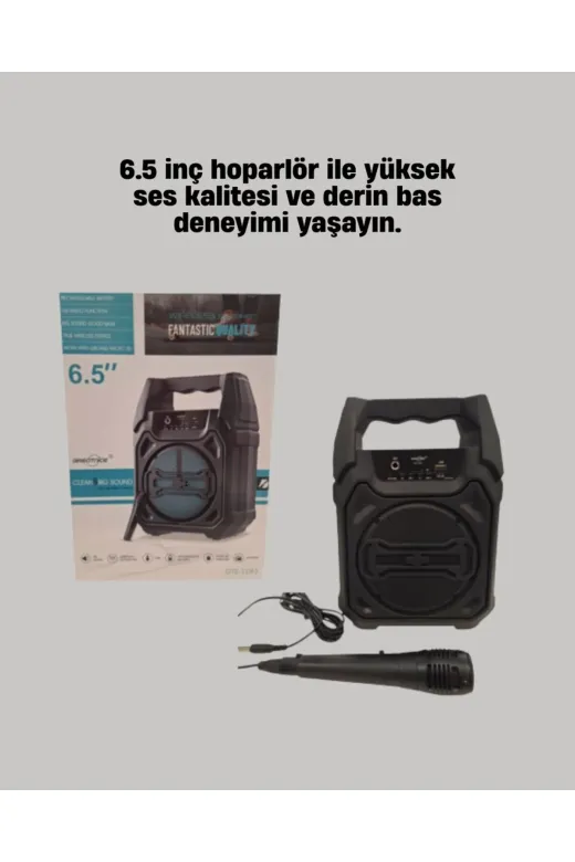 MEKs 15W Güçlü Ses Çıkışlı Bluetooth Hoparlör Fm Radyo Ve Mikrofon Destekli - Hep-7610-9242