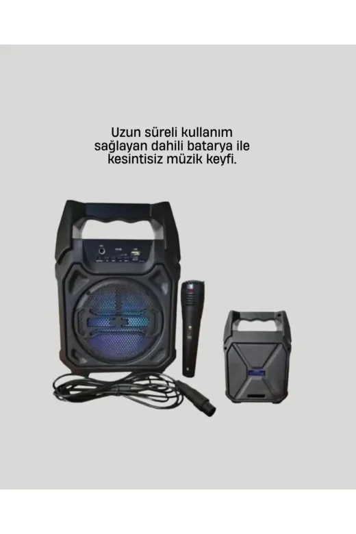 MEKs 15W Güçlü Ses Çıkışlı Bluetooth Hoparlör Fm Radyo Ve Mikrofon Destekli - Hep-7610-9242