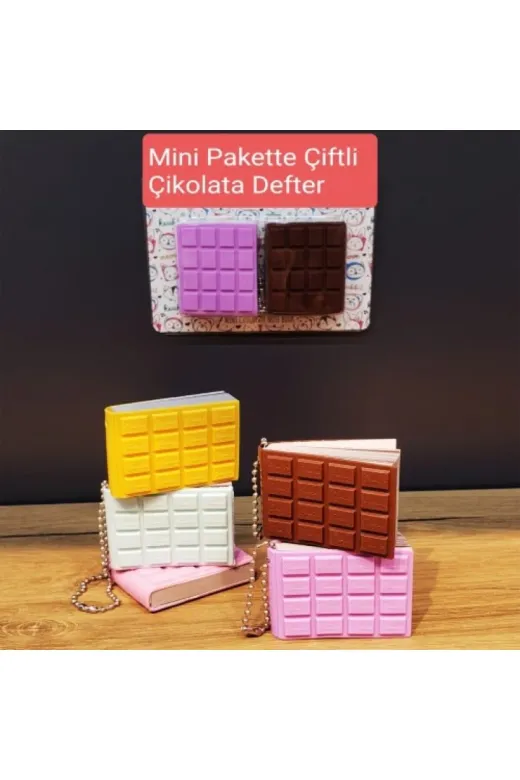 MEKs TTT-24242448127 Mini Çiftli Çikolata Not Defteri