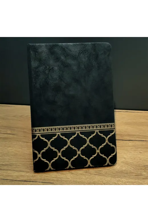 MEKs TTT-24242451623 Gold İşlemeli Siyah Deri Defter
