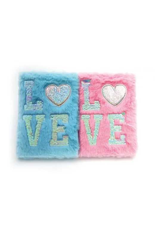MEKs TTT-24242452151 Love Tasarımlı Peluş Hatıra Defteri