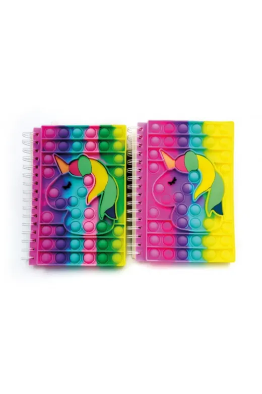 MEKs TTT-24242452154 Unicorn Tasarımlı Pop-It Defter