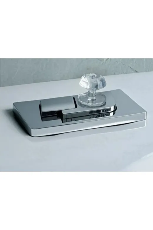 MEKs TTT-24242453266 4 Adet Kristal Tasarımlı Çok Amaçlı Yapışkanlı Tutacak Buton