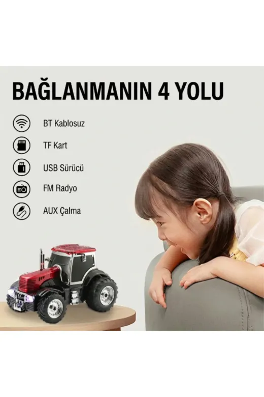 MEKs TTT-24242453406 Traktör Tasarımlı Bluetooth Hoparlör