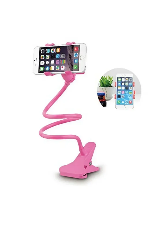 MEKs TTT-24242453535 Pembe Renk Akrobat Telefon Tutucu Oynar Başlıklı