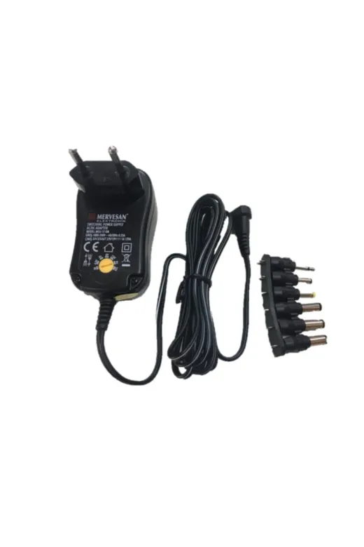 Mervesan MTU-12KM-1 Üniversal Tip Kademeli Ac/dc Smps Adaptör Mtu-12Km