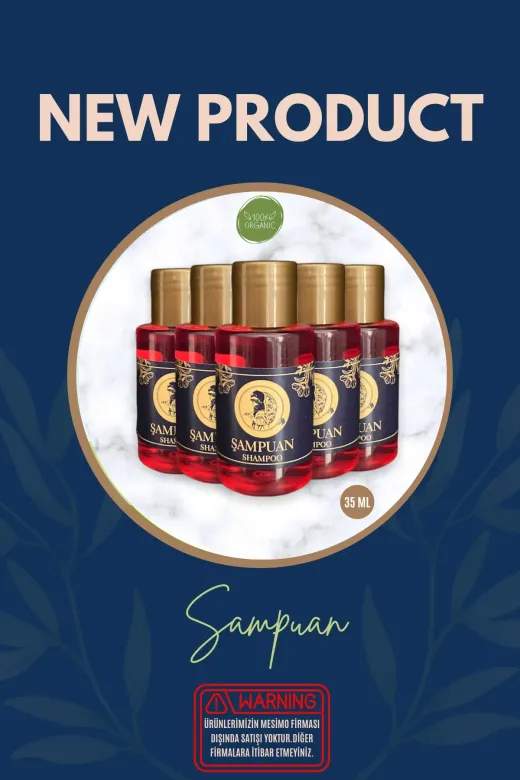 mesimo 2432456675 Otel Tipi Şampuan Etiketli 35 Ml 100 Adet