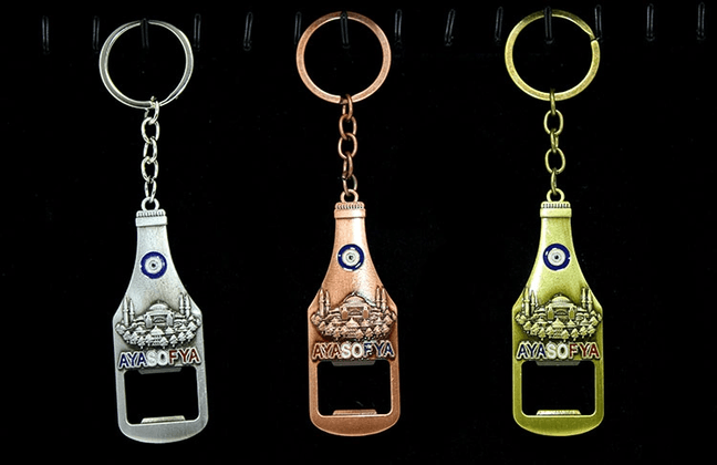 Metal Ayasofya Anahtarlık Ve Açacak Model 1