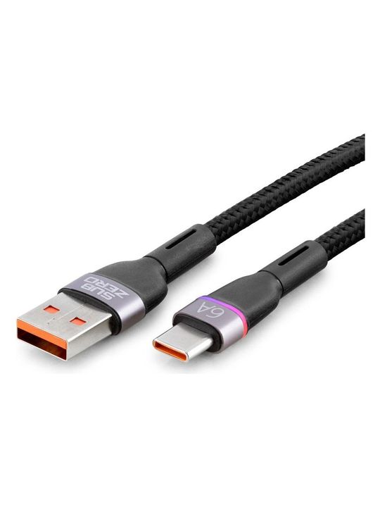 Metal Başlık Hasır 6A Lightning Rgb Ledli Hızlı Şarj Data Kablosu 1Mt