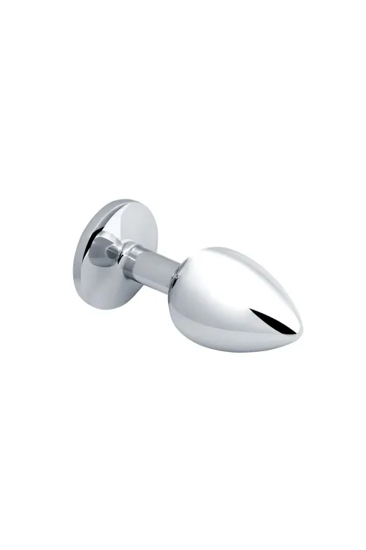 Metal Elmas Taşlı Anal Plug Rose Küçük Boy