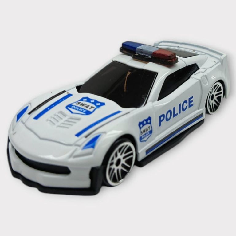 Metal Mini Polis Arabası 8 cm - Polis - 1 - 1 ADET