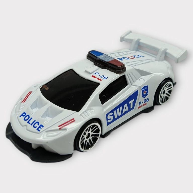 Metal Mini Polis Arabası 8 cm - Polis - 3 - 1 ADET