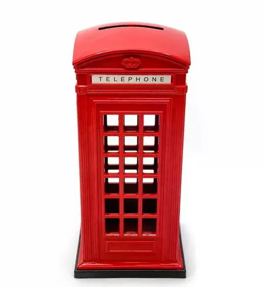 Metal Telefon Kulübesi Kumbara Alk5391