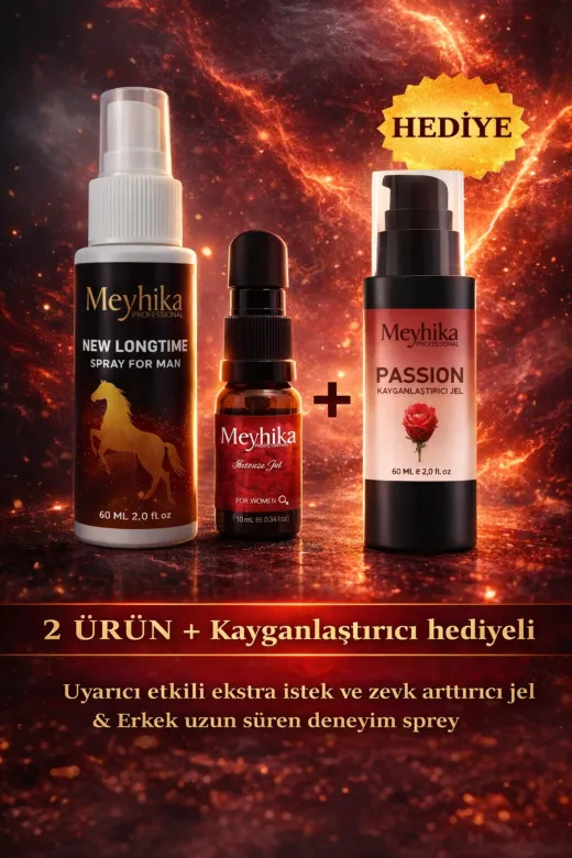 meyhika 52728920220 Üçlü Erkek G.eciktirici Ve Kadın U.yarıcı Ve K.ayganlaştırıcı Hediyeli