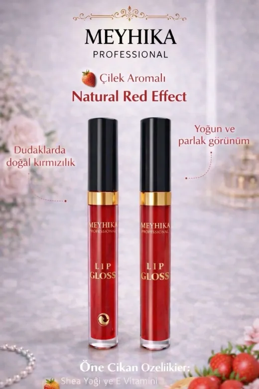 MEYHİKA PROFESSİONAL 5277242 Lip Glos Çilek Aromalı