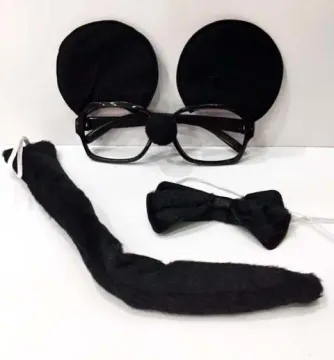 Mickey Mouse Gözlüğü Papyonu Kuyruğu Seti (4745)
