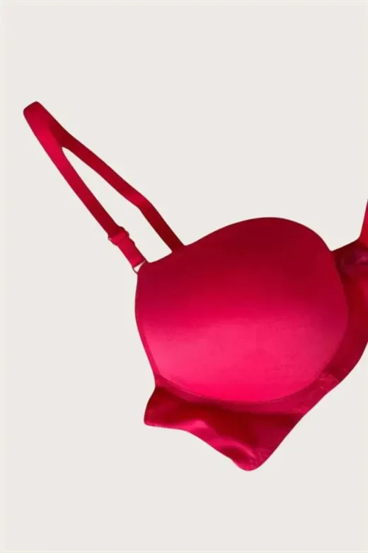 Mikro Kumaş İçi Boş Balenli Günlük Tek Desteksiz Sütyen