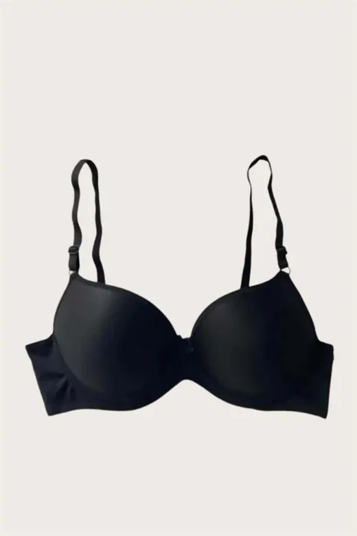 Mikro Kumaş Push Up Dolgulu Balenli Günlük Tek Destekli Sütyen
