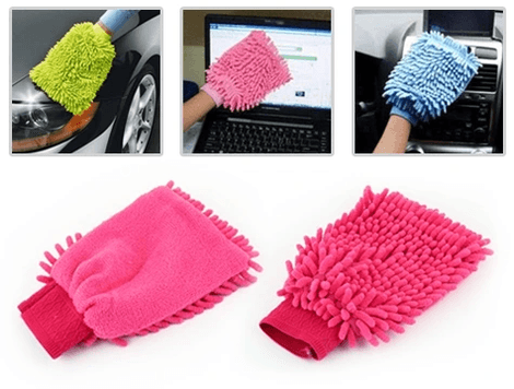 Mikrofiber Temizlik Eldiveni - Araç Yıkama Eldiveni Oto Yıkama Temizleme Cila Eldiveni