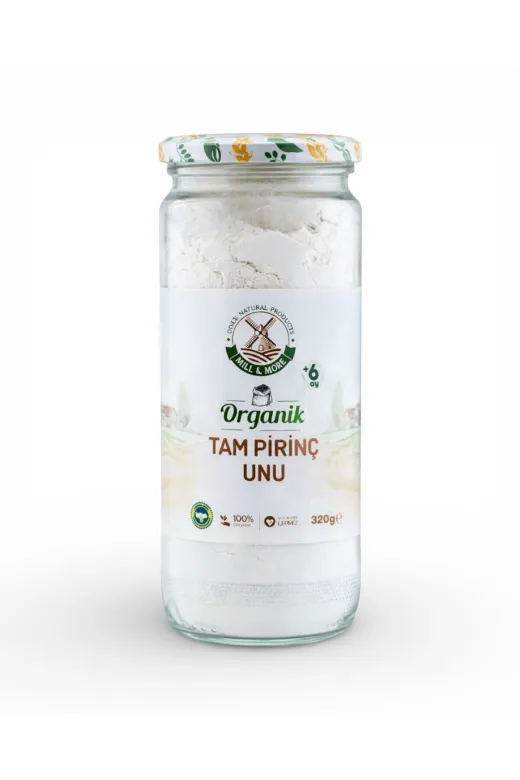 Mill & More Only Natural Products MM-8684438220043 Organik Tam Pirinç Unu 320 G +6 Ay