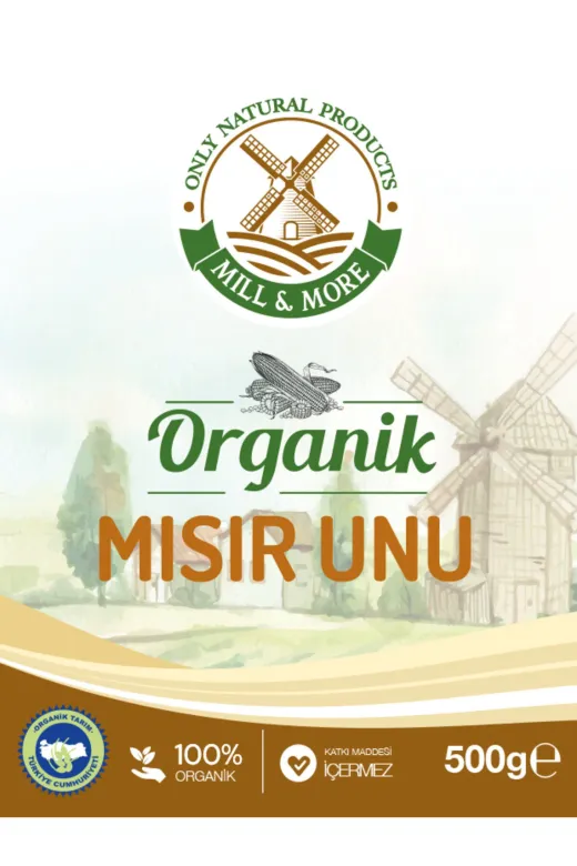 Mill & More Only Natural Products MM-8684438220081 Organik Mısır Unu 500 G