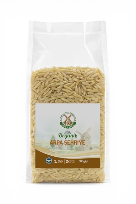 Mill & More Only Natural Products MM-8684438220159 Organik Arpa Şehriye 500 G +7 Ay