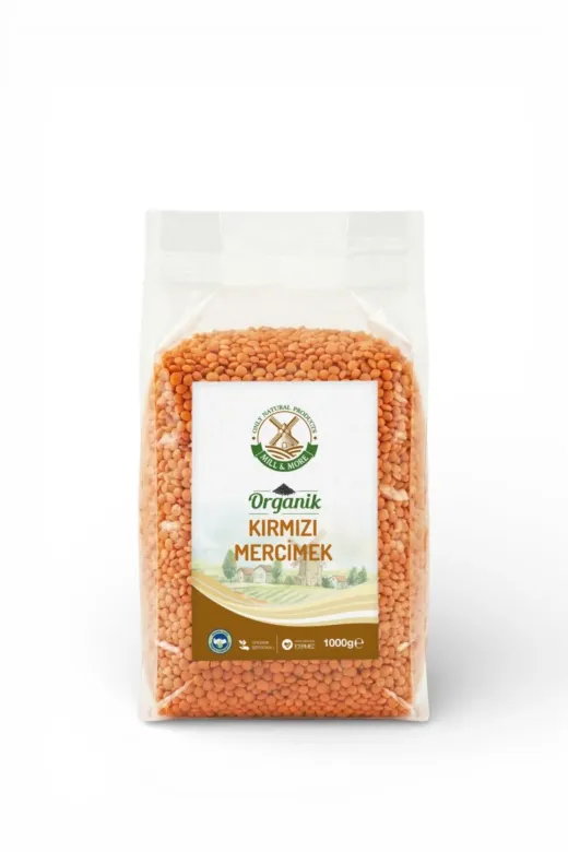 Mill & More Only Natural Products MM-8684438220197 Organik Kırmızı Mercimek 1 Kg