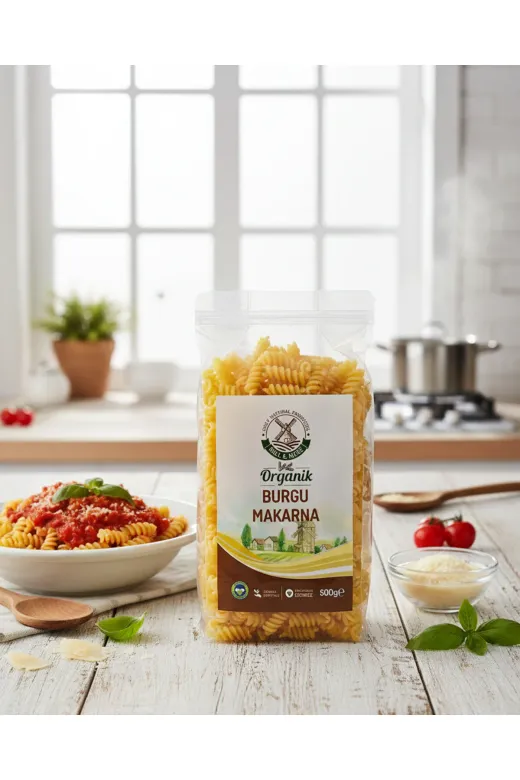 Mill & More Only Natural Products MM8684438222177 Organik Burgu Makarna 500 G