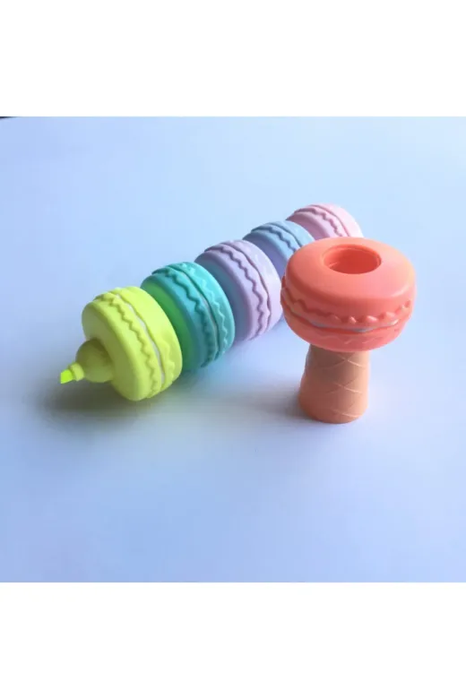 mimundo.co 175 Makaron Renkli 6'lı Fosforlu Kalem - Highlighter