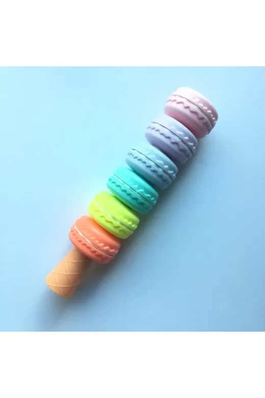 mimundo.co 175 Makaron Renkli 6'lı Fosforlu Kalem - Highlighter