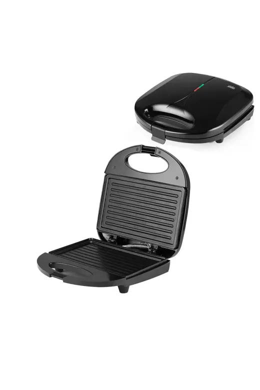 Mini Elektrikli Tost Makinesi 2 Dilim Yapışmaz Yüzey - Kilitlenebilir Kapak 750W SSM-2588