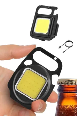 Mini Mıknatıslı Şarjlı El Feneri 3 Modlu Kamp Lambası
