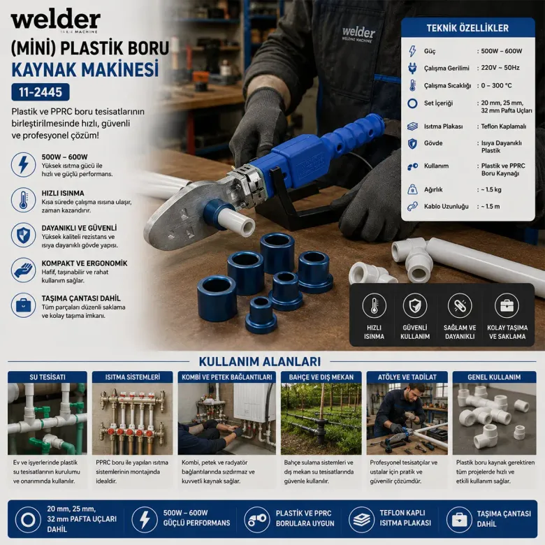 MİNİ PLASTİK BORU KAYNAK MAKİNESİ (4745)
