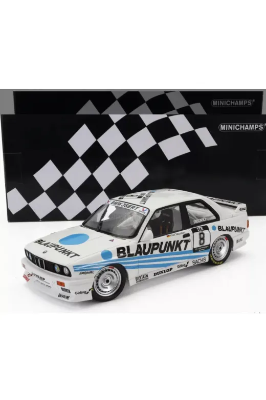 Minichamps mimichampsolaf 1:18 Bmw M3 E30 Dtm ‘Blaupunkt’ Olaf Manthey Diecast Model Araba