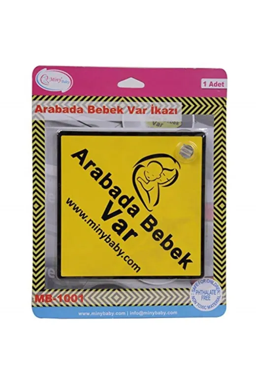 Miny Baby WNS5008364 Marka: Unisex Arabada Bebek Var Ikazı Kategori: Diğer Oda Aksesuarları