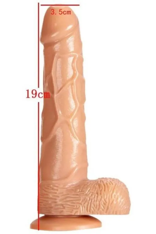 MİRİMORO MİRP12 Gerçekçi Görünümde Soft Dokuda Damarlı 17 Cm Uzunluğunda Realistik Penis Dildo