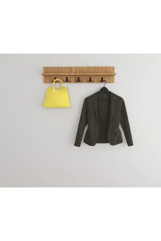 Mirobi Mrb-Ask-80cm-Dz Portmanto Elbise Askılığı, Duvar Askılığı 80 Cm