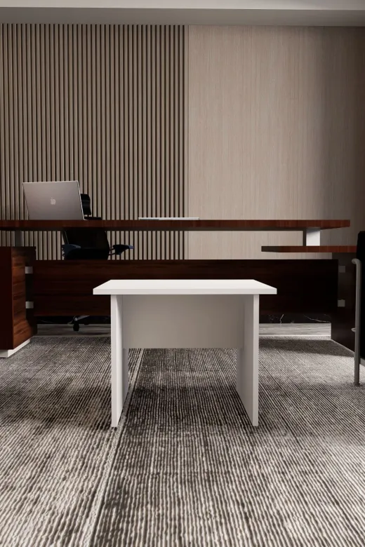 Mirobi MRB-OFS-ORT-SHP Lendina Dekoratif Orta Sehpa Ofis Sehpası Beyaz