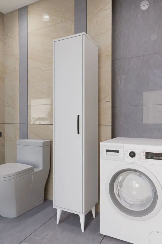 Mirobi Mrb-Tndm-Bny-Dlb Tandem Çok Amaçlı Dolap Banyo Dolabı Beyaz